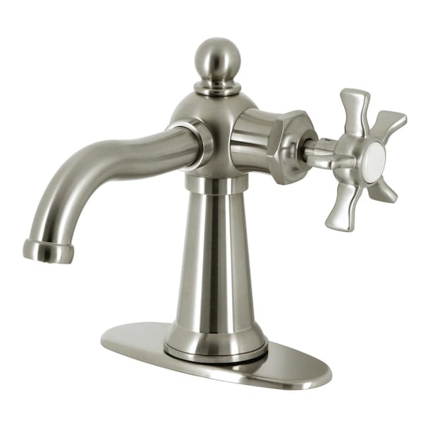 SingleHandle Bathroom Faucet with Push PopUp, Brushed Nickel